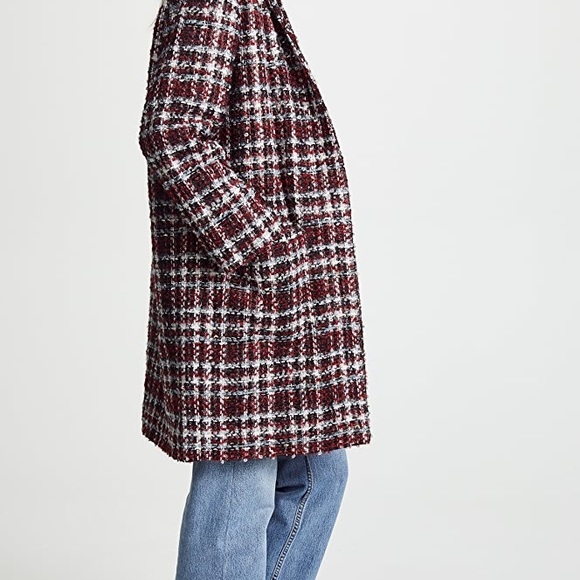 Iro Twisted Tweed Check Jacket Sz 4 